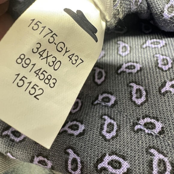 Bonobos Pants Mens 34x30 Gray Tailored Stretch Chino Straight Leg Flat Front - Picture 11 of 11